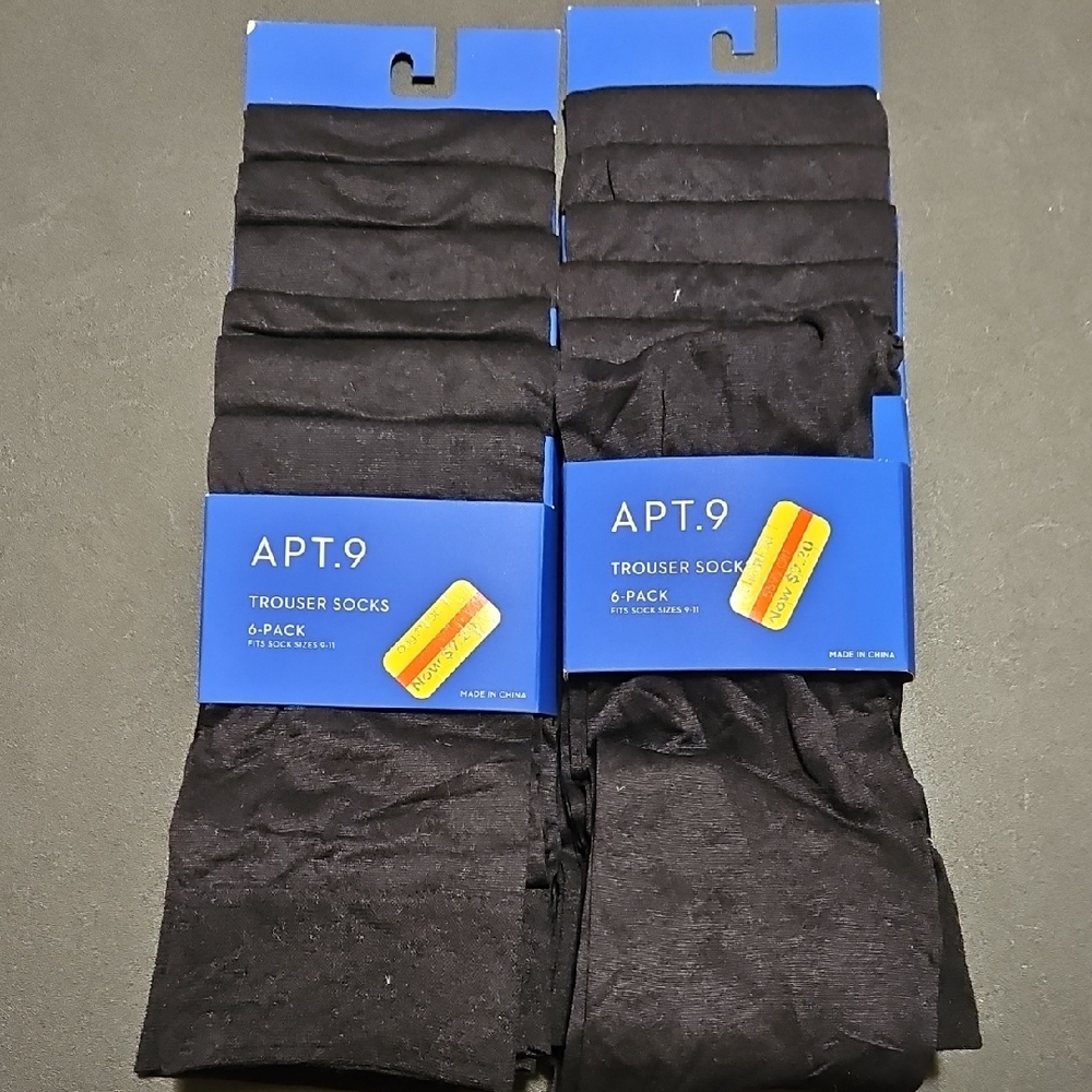 Apt. 9 Black Dress Socks 6-Pack